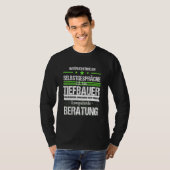 Tiefbauer BaustellenDigger Treiber Professi T-Shirt (Vorne ganz)