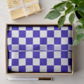 Tiefblau kariert seidenpapier (Geschenk)