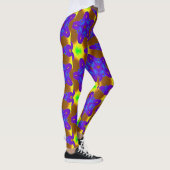 Tiefblau/lila-Sternenmuster Leggings (Rechts)