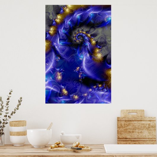 Tiefblau. Poster (Küche)