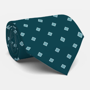 Tiefblaue Diamant-Polka-Punkt-Muster Krawatte