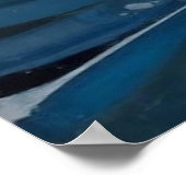 Tiefblaue Majestät Poster (Ecke)
