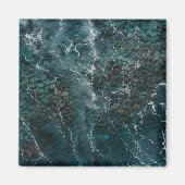 Tiefblaue Ozeantextur Magnet (Vorne)
