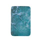 Tiefblaue Ozeanwellen Badematte (Vorderseite Vertikal)