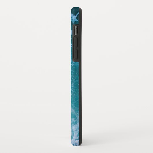 Tiefblaue Ozeanwellen Case-Mate iPhone Hülle (Hinten/Links)