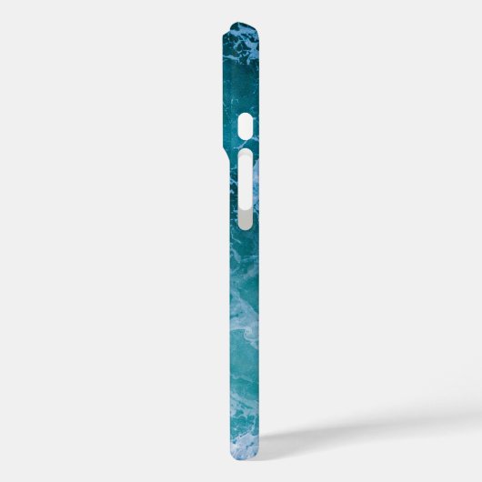 Tiefblaue Ozeanwellen Case-Mate iPhone Hülle (Rückseite / Links)