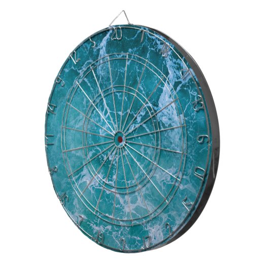 Tiefblaue Ozeanwellen Dartscheibe (Vorderseite rechts)