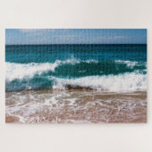 Tiefblaue Ozeanwellen Puzzle (Horizontal)