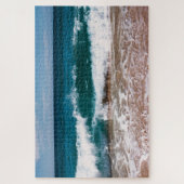 Tiefblaue Ozeanwellen Puzzle (Vertikal)