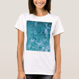 Tiefblaue Ozeanwellen T-Shirt
