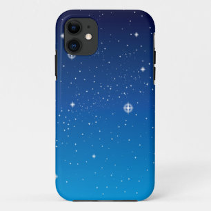 Tiefblaue sternklare Nacht iPhone 11 Hülle