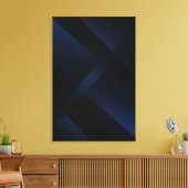 Tiefblaue Tiefe Leinwanddruck (Insitu (Wohnzimmer))