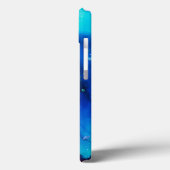 Tiefblaue Unterwasser-Alkoholtink Case-Mate iPhone Hülle (Rückseite / Links)