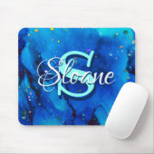 Tiefblaue Unterwasser-Alkoholtink Mousepad (Mit Mouse)