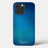 Tiefblaue Unterwasseransicht Personalisiert Case-Mate iPhone Hülle (Rückseite)