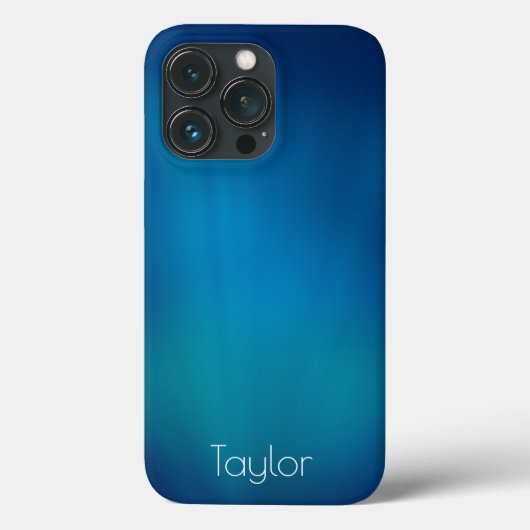 Tiefblaue Unterwasseransicht Personalisiert Case-Mate iPhone Hülle (Rückseite)