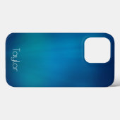 Tiefblaue Unterwasseransicht Personalisiert Case-Mate iPhone Hülle (Rückseite (Horizontal))