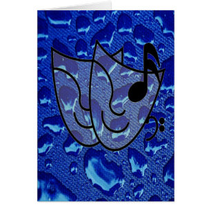 Tiefblaue Wassertropfen