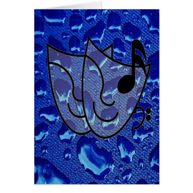 Tiefblaue Wassertropfen (Vorne)