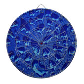 Tiefblaue Wassertropfen Dartscheibe (vorne)