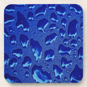 Tiefblaue Wassertropfen Untersetzer