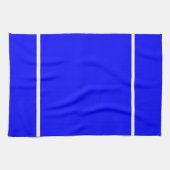 Tiefblaue weiße Streifen Geschirrtuch (Horizontal)