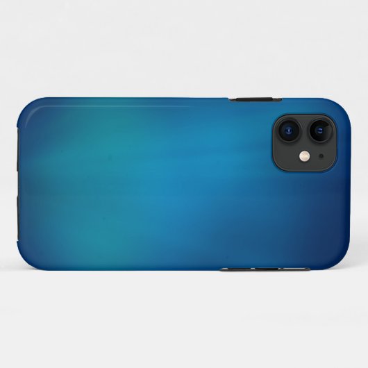 Tiefblaues Unterwasser-Glow Case-Mate iPhone Hülle (Rückseite (Horizontal))