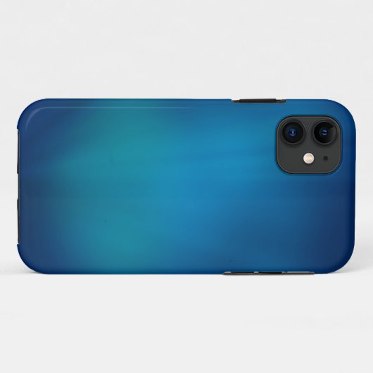 Tiefblaues Unterwasser-Glow Case-Mate iPhone Hülle (Rückseite (Horizontal))