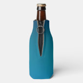 Tiefblaues Unterwasser-Glow Flaschenkühler (Flasche Rückseite)