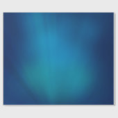 Tiefblaues Unterwasser-Glow Geschenkpapier (Flach)