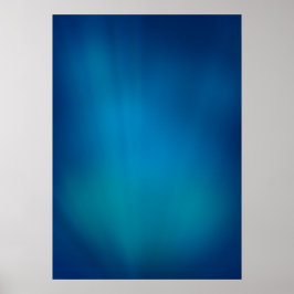 Tiefblaues Unterwasser-Glow Poster