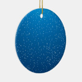 Tiefblaues Wasser und kleine Blasen Keramik Ornament (Rechts)