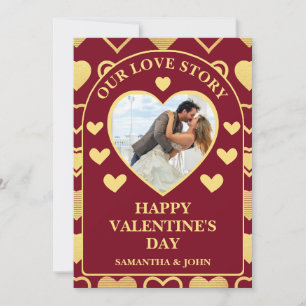 Tiefburgunder Luxusherzen Valentinsgeschenk Foto Feiertagskarte