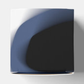 Tiefe: Abstrakt Schwarz, Weiß und Blau Geschenkschachtel (Oben)