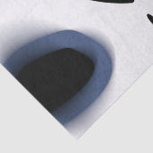 Tiefe: Abstrakt Schwarz, Weiß und Blau Seidenpapier (Detail)