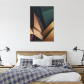 Tiefe abstrakte Geometrie Leinwanddruck (Insitu (Schlafzimmer))