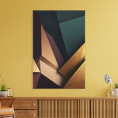 Tiefe abstrakte Geometrie Leinwanddruck (Insitu (Wohnzimmer))