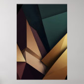 Tiefe abstrakte Geometrie Poster (Vorne)
