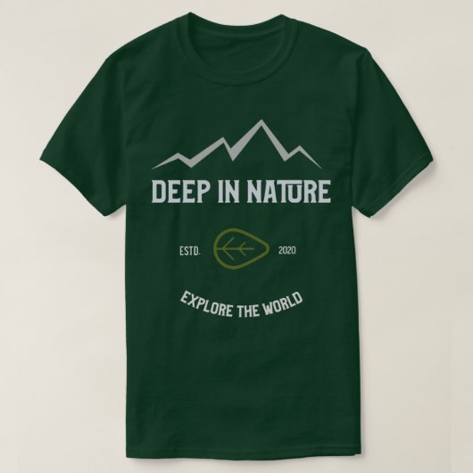 Tiefe Arbeit in der Natur T-Shirt (Design vorne)
