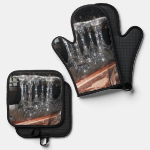 Tiefe Auswirkungen Ofenhandschuh & Topflappen-Set