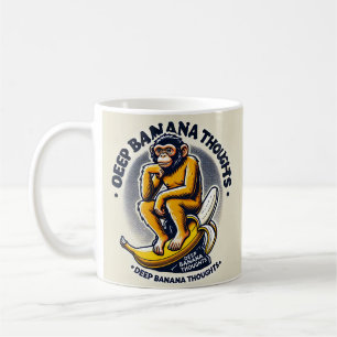 tiefe Bananengedanken Kaffeetasse