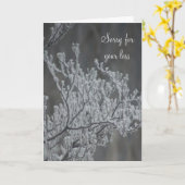 Tiefe Beileid Karte (Gelbe Blume)