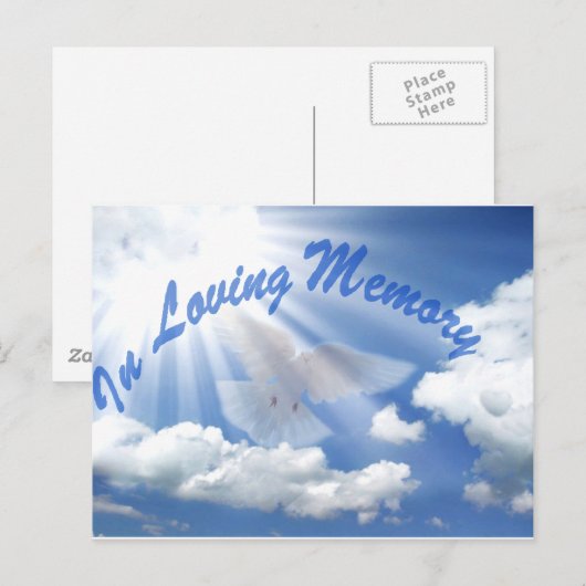 Tiefe Beileid_ Postkarte (Vorne/Hinten)