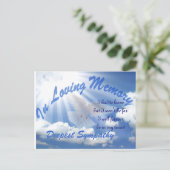 Tiefe Beileid_ Postkarte (Stehend Vorderseite)