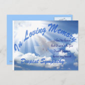 Tiefe Beileid_ Postkarte (Vorne/Hinten)