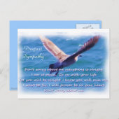 Tiefe Beileid_ Postkarte (Vorne/Hinten)