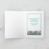 Tiefe Beileid Schöne Blume von den Gärten Karte (Innenseite)