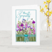 Tiefe Beileid Schöne Blume von den Gärten Karte (Gelbe Blume)