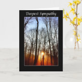 Tiefe Beileid-Sonnenaufgangskarte Karte (Gelbe Blume)