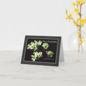 Tiefe Beileids-Karten-Hartriegel-Blüte Karte (Gelbe Blume)